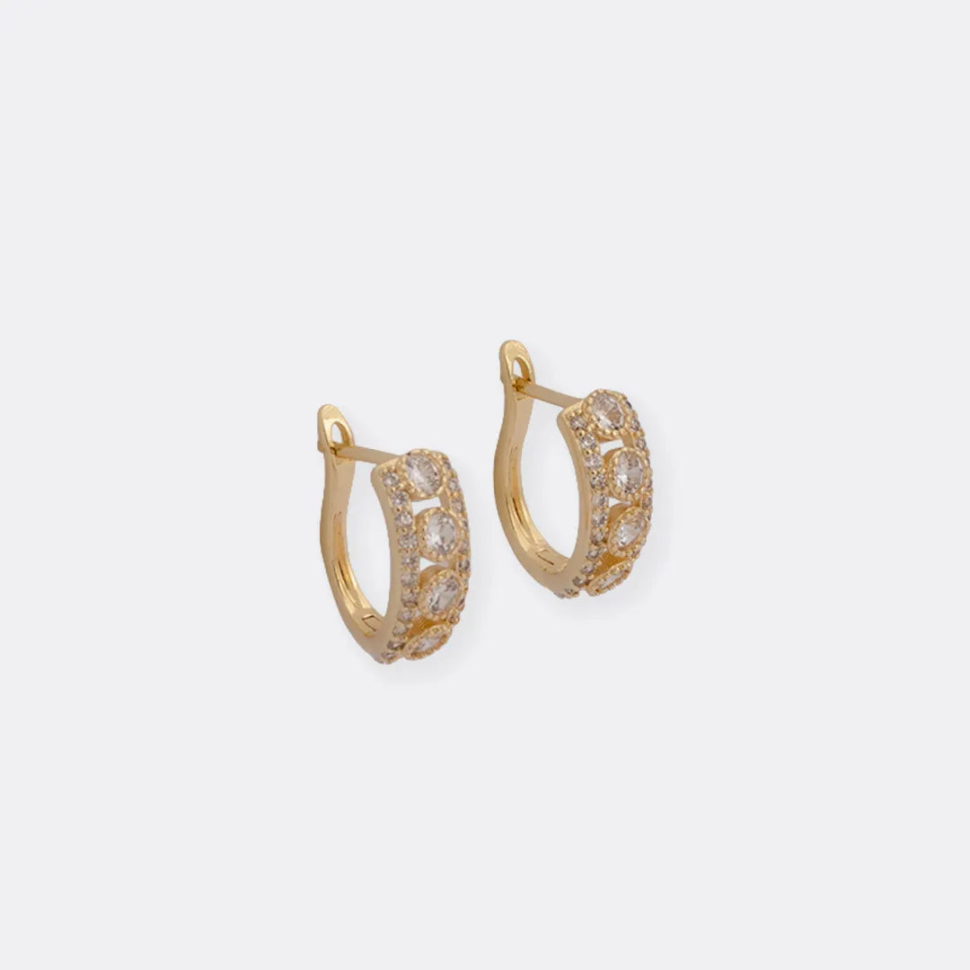 Aretes Candonga Quartet Crystal 14 mm