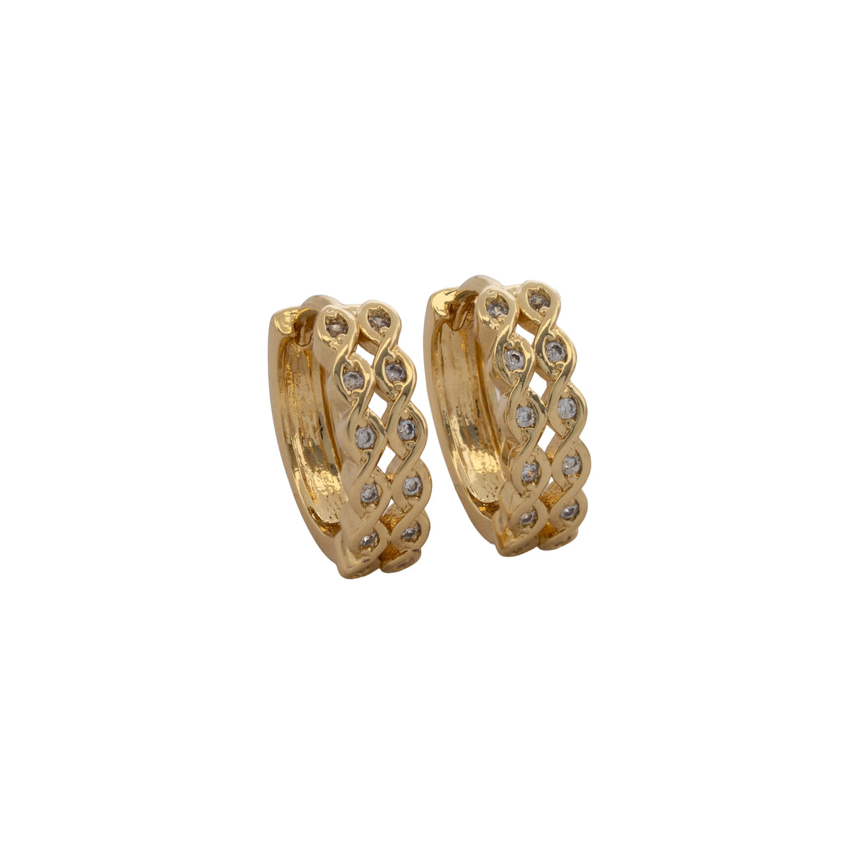 Aretes Candonga Interlace 15 mm