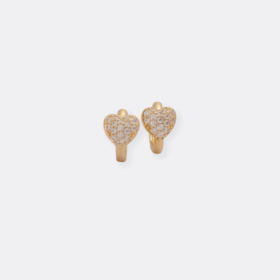 Aretes Candonga Corazon 14 mm
