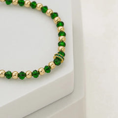 Rondel circonias  5mm x 3U VERDE