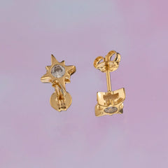 Aretes Estrella Circonia CRISTAL
