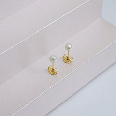 Aretes Perla 4mm