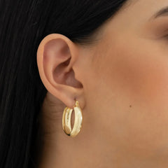 Aretes Candonga Gold Dust 3 Cms