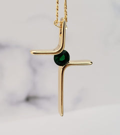 Dije Cruz Circonia 4 Cms