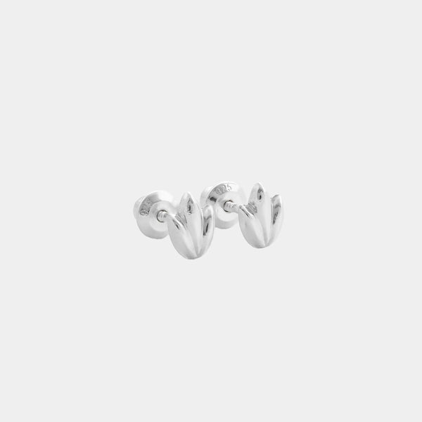 Aretes Topo Floral 6 mm