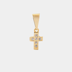 Mini Cruz Con Circonias Cristal