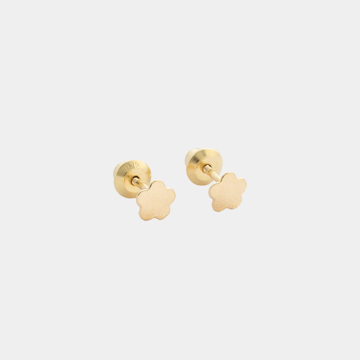 Aretes Topo Flor Encanto 5 mm
