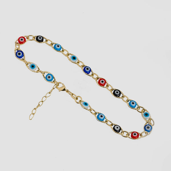 Ojo Turco Multicolor 23 Cms + 2 Cms  Extensor