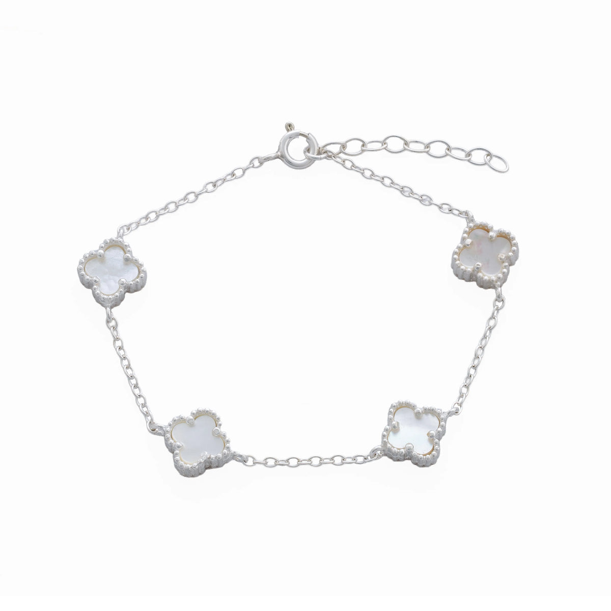 Pulsera Clover Nacar 4H 10 mm 17 Cms + Ext