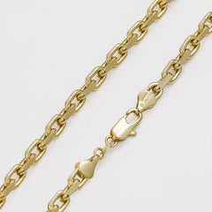 Cadena Aros Diamantada Gruesa 65 Cm