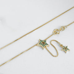 Gargantilla Estrella Verde 45 cm