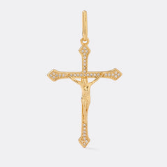 Cruz Cristo Circonias 4 Cms