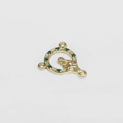Crucero con Circonias 1.8 Cms Verde