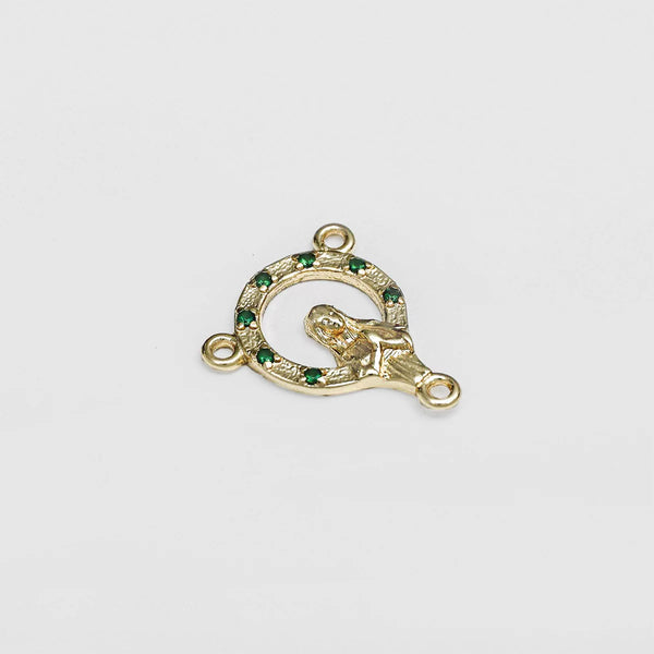Crucero con Circonias 1.8 Cms Verde