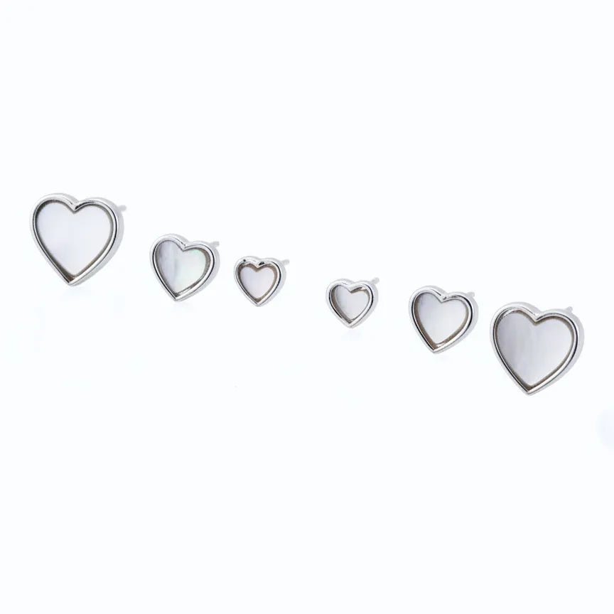 Aretes Set Cuore Nacar