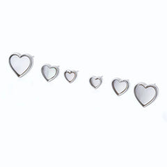 Aretes Set Cuore Nacar