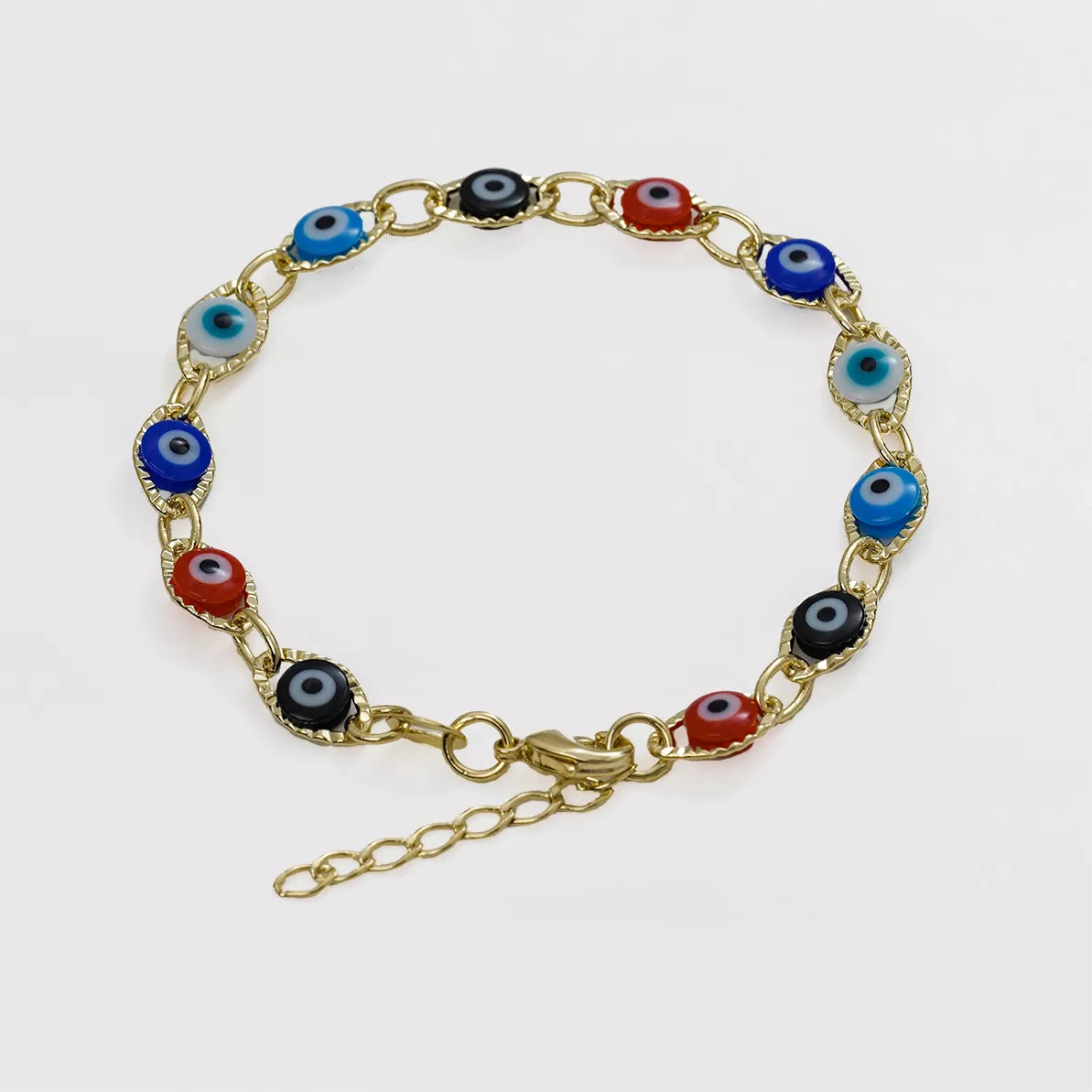 Pulsera Ojo Turco Multicolor 16 cm