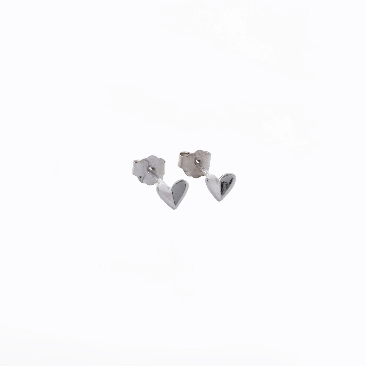 Aretes Topo Dual Heart 4x3 mm