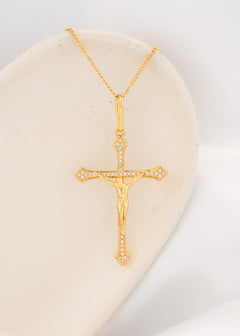 Cruz Cristo Circonias 4 Cms